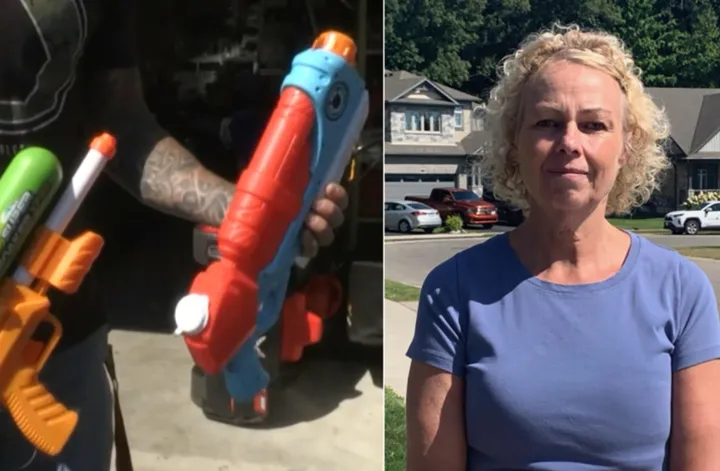 شکایت از همسایه به دلیل خیس شدن با تفنگ آب‌پاش!